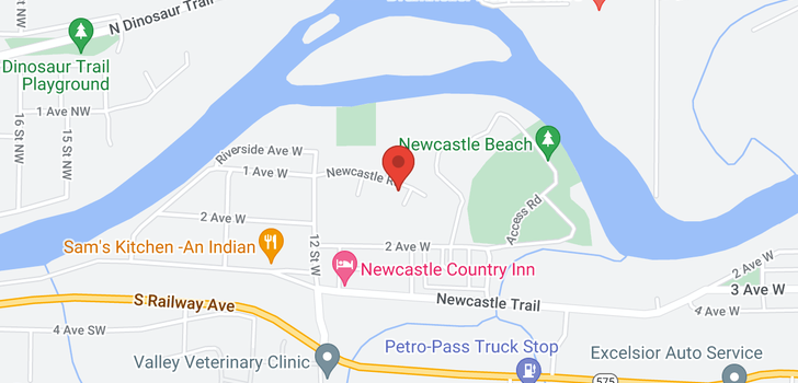 map of 1149 Newcastle Road